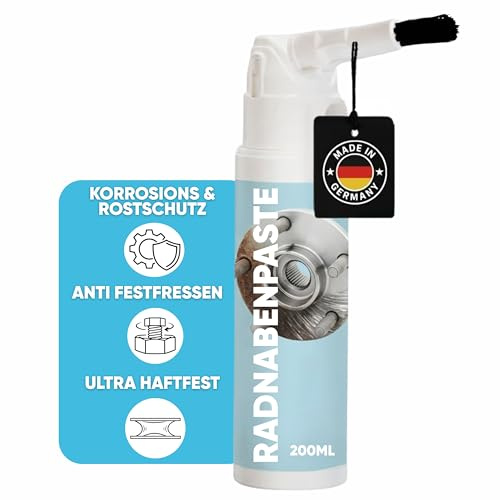 24SENDIT Radnabenpaste/Keramikpaste in 200ml Pinseldose zum Reifenwechsel | Rostschutz & Anti-Festfressen für einfachen Reifenwechsel – extrem haftfest, für Auto, Motorrad & LKW
