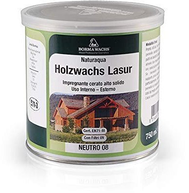 Natura Holzwachs Lasur 2,5 Liter NUSSBAUM DUNKEL 63