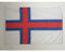 AZ FLAG Bandera Nautica de Las Islas Feroe 45x30 cm - Pabellón de Conveniencia Feroésa 30 x 45 Cm, Bandera de Barco con anillas