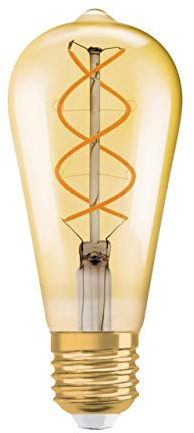 OSRAM LED Vintage Edition 1906, Sockel: E27, Dimmbar, Warmweiß, Filament Gold