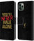 Head Case Designs Officially Licensed Liverpool Football Club Statement Black Liver Bird Ynwa Leather Wallet Case Compatible With Apple iPhone 11 Pro Max