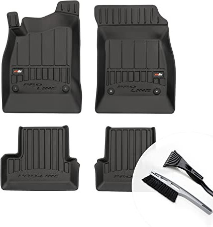 moto-MOLTICO 3D Gummimatten Auto, 4-teiliges Set, Allwetter Gummi Fußmatten, Antirutsch & Wasserfest Autoteppiche - passend für Chevrolet Cruze I Opel Astra J 2008-2016