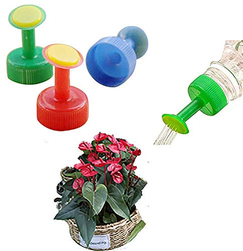 Sanyuan 5 Stück Gießkanne Cola Flaschenverschluss Gießflasche Sprinkler Getränkeflasche Bewässerungsdüse Bewässerung Pflanzen Bewässerung Töpfe Indoor Kinderzimmer Bonsai Gießkanne Gartenarbeit
