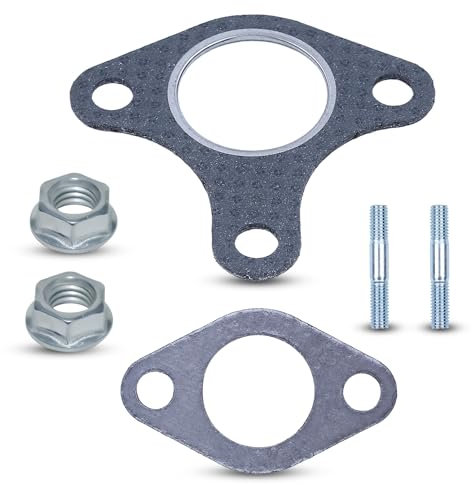 Joints d'échappement pour Honda GX390 GX340 GX270 GX240 Moteur, AUMEL Kit Joint avec Boulon et Goujon Pieces Detachees GX390 Pot d'échappement Silencieux Accessoire Gasket