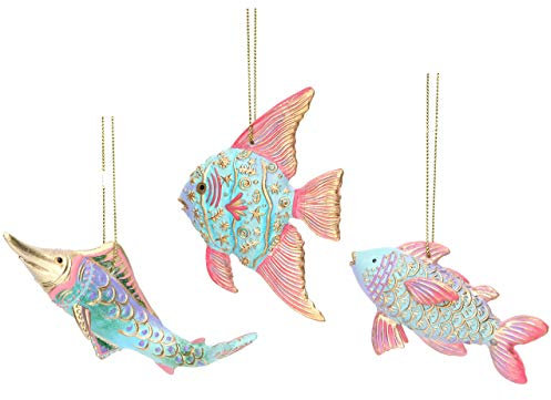Gisela Graham Anhänger, Fische - im 3er Set