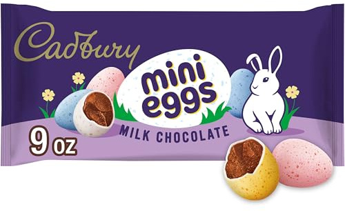 CADBURY MINI EGGS Milk Chocolate, Easter Candy Bag, 9 oz