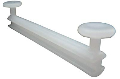 rewagi Schlaufengleiter für Schlaufen 40mm, 50mm, 50mm mit Schlitz, 70mm – Gardinenzubehör, Gardine, Vorhang, Schiebegardine (Länge 40mm - 40 Stück)