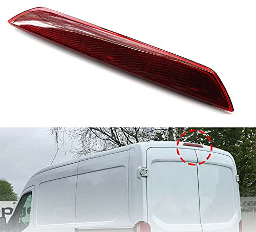 GSRECY Passend für Ford Transit MK8 Tourneo Custom LED High Level Rücklicht dritte Bremsleuchte 3. Stopp-Rücklicht (rote Linse), 1899968