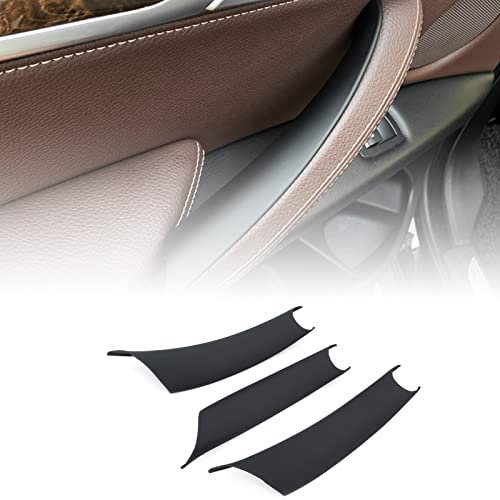 GEATaaT Door Pull Handle Cover Compatible with BMW X5 Series E70/E70 LCI 2008-2013,BMW X6 Series E71/E72 2008-2014 (3PCS) (Black)