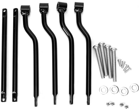 BOROCO Motorrad Satteltaschen Halterung, Universal Schwarz Satteltaschenhalter Halterungssatz für Satteltaschen, Einfache Montage