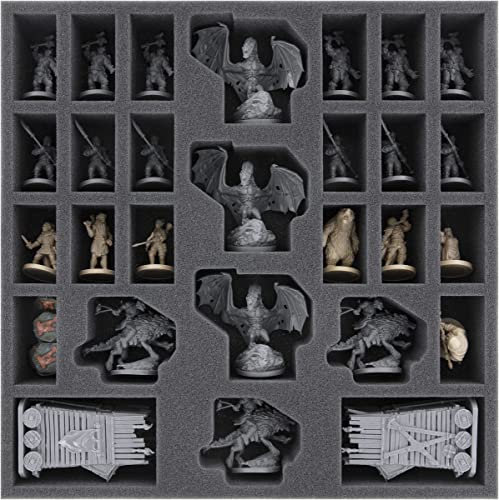 Feldherr AFMFGA045BO Schaumstoffeinlage kompatibel mit Der Herr der Ringe: Reise durch Mittelerde - Schatten des Krieges - Brettspielbox