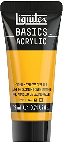 Liquitex Basics Acrylique Tube 22 ml Jaune Cadmium Fonce Imit ROW