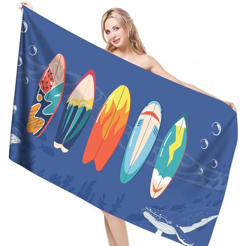 Mikrofaser Strandtuch Damen Badehandtuch Kinder Jungen Mädchen Teenager Strandhandtuch Groß Baumwolle, Strandlaken Beach Towel Strandtuch Delphin Badetücher Strandtücher xxl Microfaser Handtücher