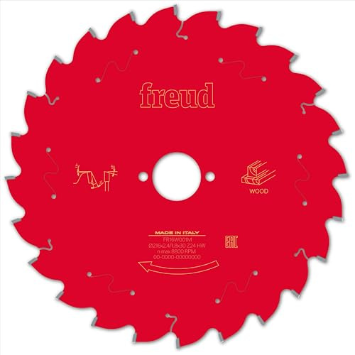 Freud Wood Mitre Saw Blade 216mm x 30mm 24T Corded, Silver