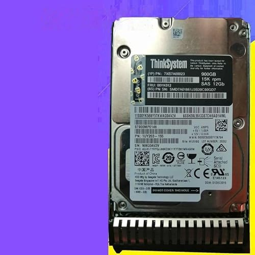 MIDTY HDD Per 900 GB 2.5 SAS 12 Gb/s 64 MB 15000 RPM Per Disco Rigido Interno Per Server HDD Per 7XB7A00023 00YK012