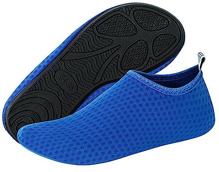 wenyujh Badeschuhe Strandschuhe Aquaschuhe Schnell Trocknend Wasserschuhe Schwimmschuhe Surfschuhe für Damen Herren Yogaschuhe Barfussschuhe Outdoor Aqua Schuhe(#1-Saphirblau,32/33 EU
