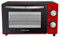 Kalorik Horno 19L TKG OT 2011 RD I Minihorno con termostato, luz de control, función de barbacoa, bandeja, parrilla y asa, temporizador de 60 minutos, rojo, 1280 W