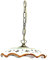 Lampadario a sospensione rustico in ceramica siciliana girasole 1 luce Anita per cucina, ingresso, veranda, taverna, bagno