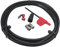 Giyofom Bremsschlauch für Fahrrad, Rot, AXSFORCE AXS Set mit Verbindungsstücken für Fahrrad, Zubehör, Schlauch, hydraulische Scheibenbremse, Fahrrad