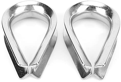 shenruifa 2pcs 20mm M20 Stainless Steel Wire Rope Cable Thimbles for 20mm Diameter Wire Rope Cable