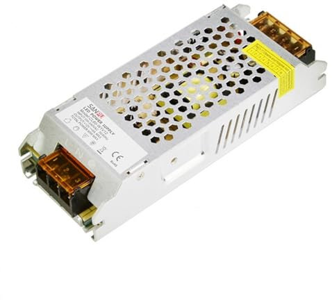 UNbit Fuente de alimentación LED de 12 V, 60 W, 5 A, 100-240 V CA a 12 V CC, Controlador de Transformador de iluminación, convertidor de 12 voltios for Tira de LED Interior