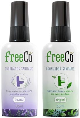 Freeco Pack Mix 2 – Bloqueador de Olores WC (Before You Go) – Neutraliza malos olores – Spray natural y eficaz – Frescura duradera – Ideal para hogar, oficina y restaurantes (Original y Lavanda)