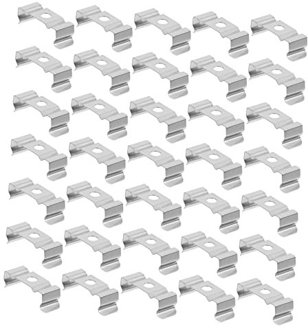 Veemoon 100 Stück Halterungen Für Leuchtstoffröhren Befestigungsklammern Für Die Befestigung Von Leuchtstoffröhren