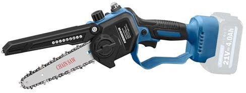 KIESBOHR 6 Inch Cordless Mini Chainsaw for Makita 18V Battery, Electric Handheld Brushless Chain Saw with Lubrication System, Tool-Free Chain Tension for Garden Pruning(Without Battery and Charger)