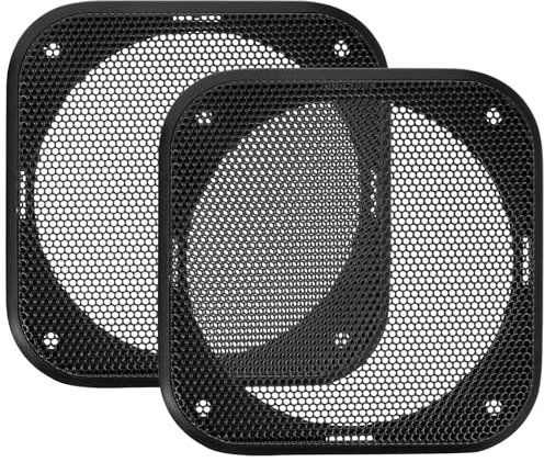 iplusmile Rejilla De Cuadrado Cubierta De Subwoofer Accesorios De 2 Rejillas para Protector De Malla
