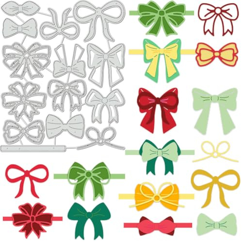 BENECREAT Bogen Stanzform 144x119mm Bowknot Matrizen Aus Karbonstahl, Fliege Vorlage Form Schneiden Dekorative Präge Schablonen Für DIY Scrapbooking Fotoalbum Grußkartenform