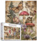 Tucocoo Pilz-Puzzles für Erwachsene, 1000 Teile, gruselige Folkart-Schmetterlinge, Blumen, Vintage-Kunst-Puzzle, bunte DIY-Puzzles für Heimdekoration, Geschenke, Familienpuzzle, perfekt für
