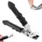 Clipmaster Pro Master Toenail Clipper, Portable Ultra Sharp Nail Clippers for The Elderly (Black)