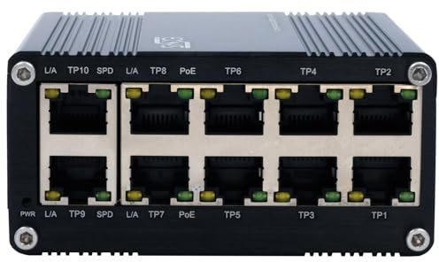 EXSYS EX-62025PoE Industrial PoE Switch 10 Ports Mini Unmanaged
