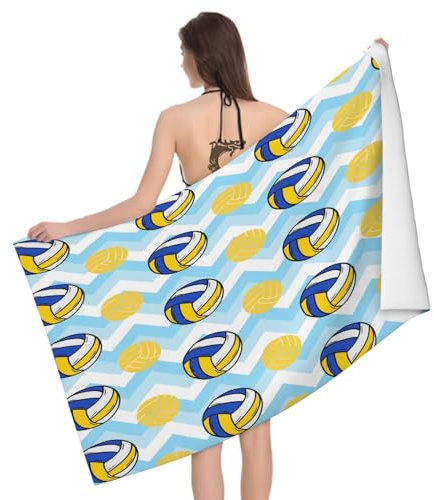 Große Strandtücher Haikyuu Badetuch Wasseraufnahme Extra Microfiber, 3D Ballspiele Strandtuch Schnell Trocknend Mikrofaser Kinder Erwachsene (100x200 cm)