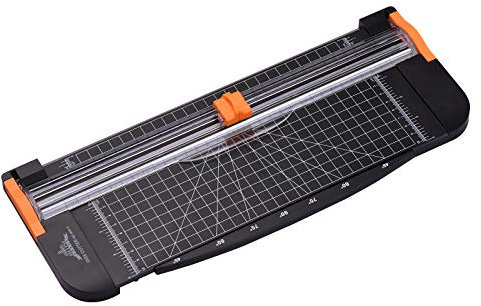 Papierschneidemaschine, Papierschneider, A4, tragbarer Papierschneider, Papierschneider, Schneidemaschine, 12,2 Zoll Schnittlänge für Bastelpapier, Karten, Fotos, laminiertes Papier, Sammelalben