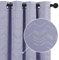 Deconovo Verdunkelungsvorhänge mit Ösen Blickdichte Gardinen Wohnzimmer Dicke Thermische Vorhänge Kälteschutz Thermogardine mit Linienmuster, 183x117 cm(HöhexBreite), Lavendel, 2er Set