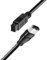 Hanprmeee FireWire 800 to 400 9 to 6 pin Cable (9pin 6pin) 1.8m, IEEE 1394 Firewire 800 9-pin/6-pin Cable for Printer, PC, Scanner (9pin to 6pin) (1.8M)
