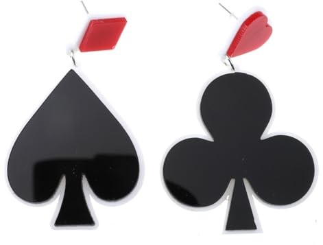 OATIPHO Geometrische Acryl Ohrringe Damen Karten Design Leicht Asymmetrisch Ohrschmuck Für Hochzeit Party Und Alltag