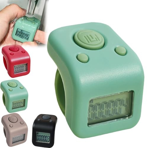 Lap Counter for Swimming, IP65 Waterproof Handheld Tally Counter 6 Digits Number Count Clickers CounterS, Rechargeable Finger Counters Tally Clicker With Led Display,for Swim Laps,Boxing Rounds,Hiit