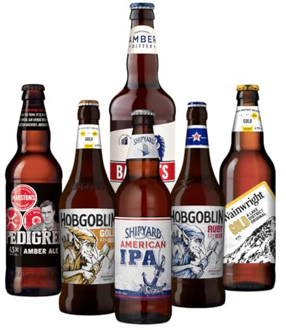 Beer Hunter British Real Ale Gift Set – 6 Bottle Pack | Premium Selection of Traditional Ales from Iconic UK Breweries | Perfect Beer Gift for Him or Her