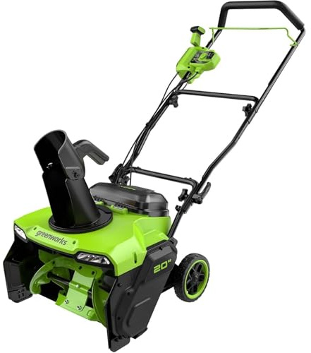 EXSHUING Elektro-Schneefräse, Akkubetrieben Mit 3500-W-Bürstenlosmotor, Räumt 50 cm Breiten Und 25 cm Tiefen Schnee Für Einfahrt Und Gehwege, Inklusive 2 Akkus