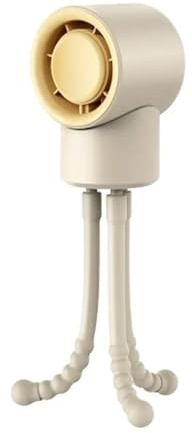 SMTYXS Baby Stroller Fan Bladeless Portable Clip On Rechargeable USB Charging On Summer Cooling Powerful Cooling(Beige)