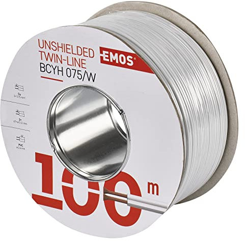 Les Emos Armoured Zweidr Athle Switched 2 x 0.75 mm, 100 Pieces, White, S8271
