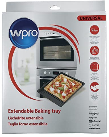 Bauknecht Wpro 48400008435 UBT521 - Teglia da forno in teflon allungabile, 370-520 x 330 x 30 mm