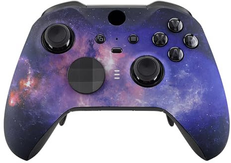 eXtremeRate Cover Frontale per Xbox Elite Series 2 Controller Model 1797,Custodia Scocca Case Ricambio per Xbox Elite Series 2 Wireless Controller Core&2 Anelli-Galassia Nebulosa