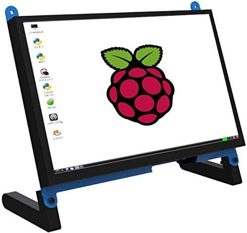 CUQI Monitor Touchscreen Portatile da 7 pollici per Raspberry Pi 4, 1024 × 600 LCD con IPS Display, Secondo Monitor, Capacitivo per Raspberry Pi 4B, 3B,Windows