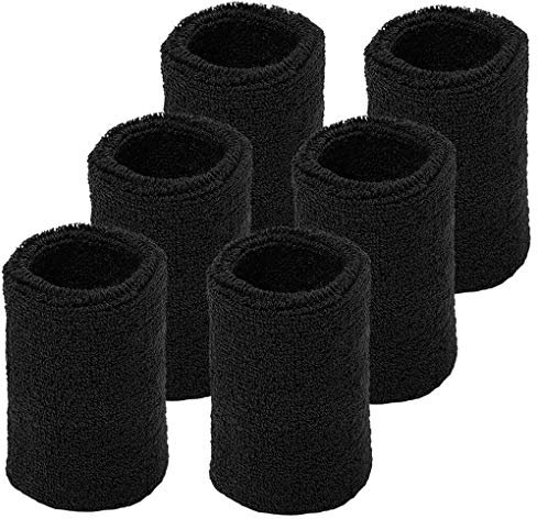 Schweissband Schweißband Handgelenk,7 Stück Absorbierende Schweißbänder Handgelenk Sport Wristbands Gym Armband Wrist Wraps für Männer Damen