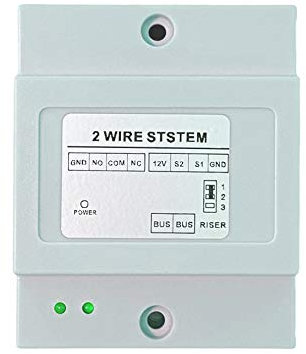 VIDEOCITOFONO 2 FILI 1 2 3 4 MONITOR LCD TOUCH FAMILIARE BIFAMILIARE CONDOMINIALE TELECAMERA (1 Attuatore Relay Per Doppio Cancello)