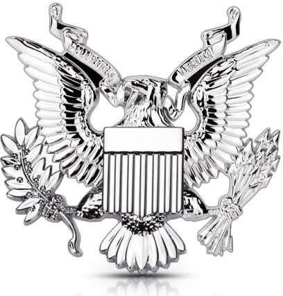 Hawk Seal of The President United States 3D Metall Chrom Abzeichen Gunmetal Emblem Auto Motorrad Aufkleber Trunk