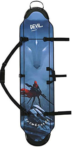 WEALTHY73 Snowboardtasche Schulterschutzhülle Aufbewahrungstasche Dicke Verschleißfeste Boardschutzausrüstung SBR Wasserdichtes Material,Blue,155CM